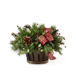 The FTD Holiday Homecomings Basket from Victor Mathis Florist in Louisville, KY